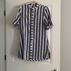 Button up shirt dress